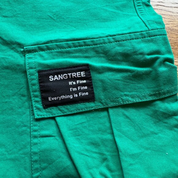 Sangtree Green Cargo Jogger Pants Size Small - Picture 7 of 13